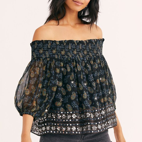 Free People Age of Aquarius Top S - Picture 2 of 8